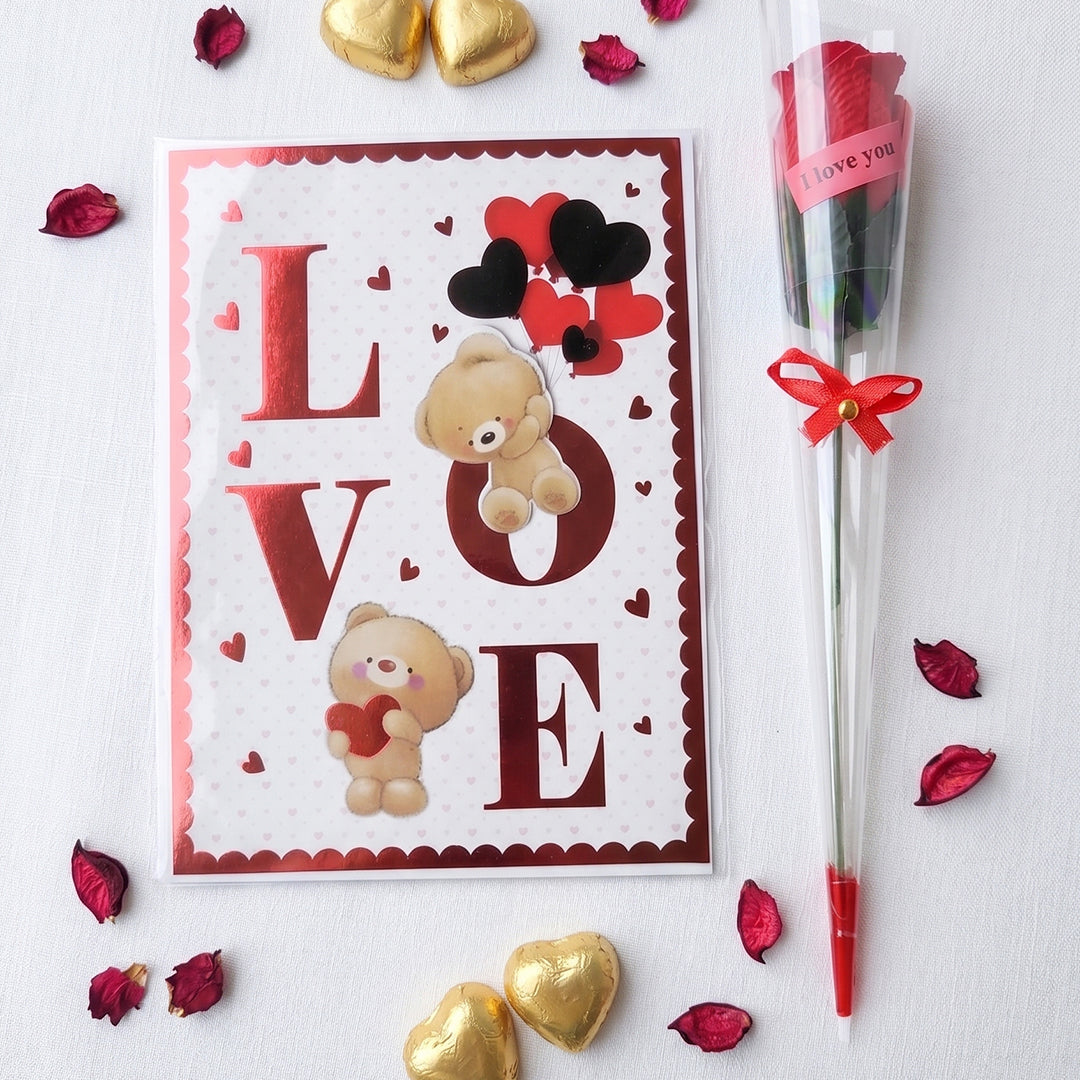 Rose Flower & Card