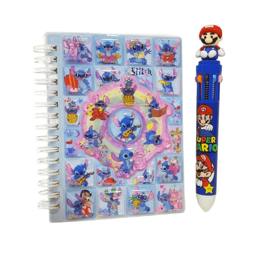 Note Book With 10 Color Pen