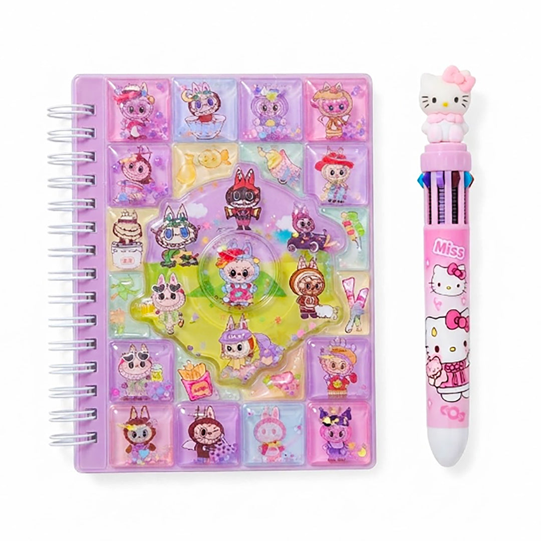 Note Book With 10 Color Pen
